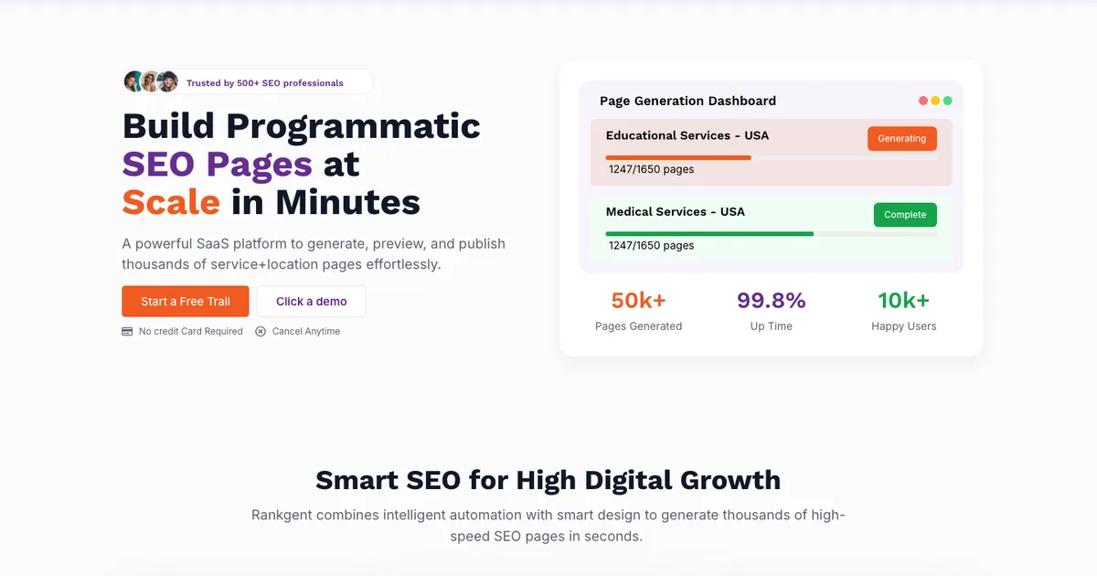 Rankgent — product preview