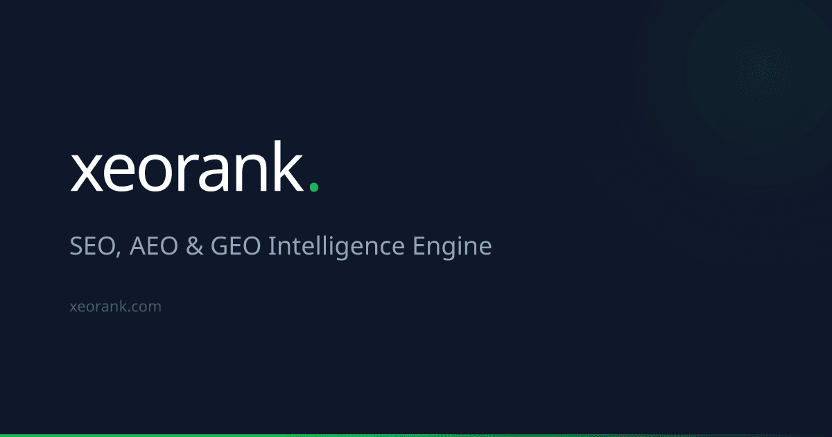XeoRank — product preview
